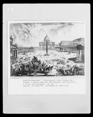 Rom, Ansicht der Piazza di San Pietro