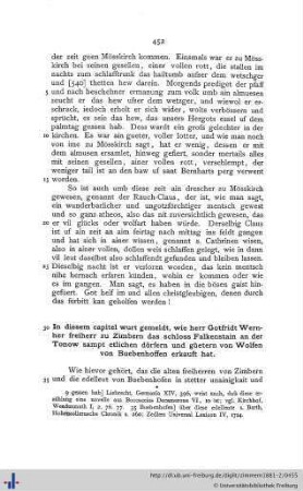 In diesen capitel wurt gemeldt, wie herr Gotfridt Wernher freiherr zu Zimbern das schloss Falkenstain an der Tonow ... erkauft hat.