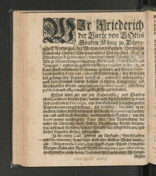 [Verordnung Wegen des Gestempelten Papiers/ In denen Fürstenthümern Schleswig-Holstein/ und deren incorporirten Landen.]