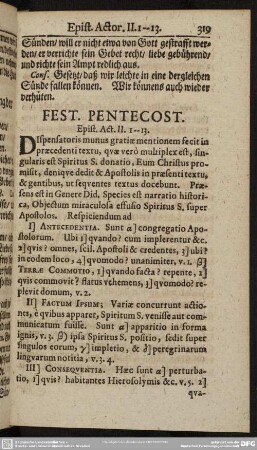 Fest. Pentecost. Epist. Act. II. 1-13