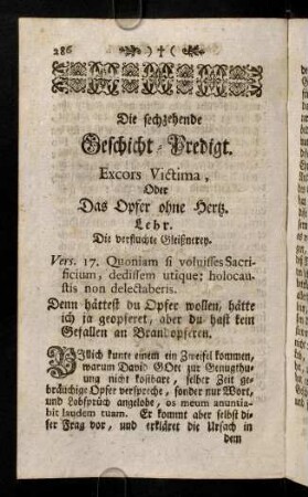 286-301, Die sechzehende Geschicht-Predigt