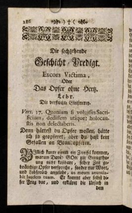 286-301, Die sechzehende Geschicht-Predigt