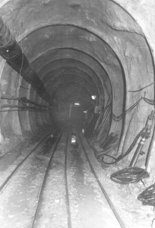 Pumpspeicherwerk Markersbach. Umleitungsstolln im Rohbau : Markersbach. Pumpspeicherwerk Markersbach. Umleitungsstolln im Rohbau