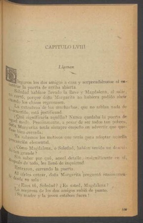 Capítulo LVIII - Llaman