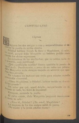 Capítulo LVIII - Llaman