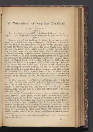 Der Missionsberuf des evangelischen Deutschlands
