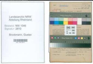 Entnazifizierung Gustav Brockmann , geb. 17.03.1914 (Mechaniker)