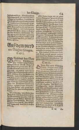 Auß dem vierdten Buch der Königen.