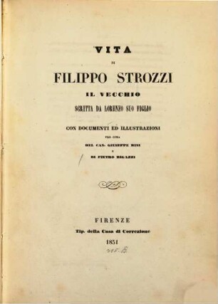 Vita di Filippo Strozzi il Vecchio