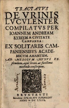 Tractatus De Urinis