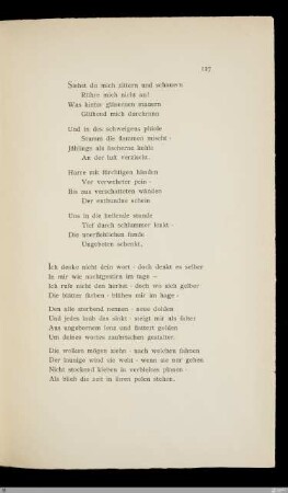 Ich denke nicht dein wort, doch denkt es selber