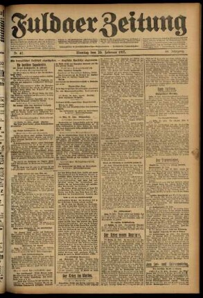 Ausgabe vom Montag, den 26. Februar 1917.