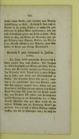 Friedrich I. zum viertenmal in Italien