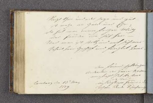Johann Diederich Schuhmacher. – Hamburg, 13.05.1779