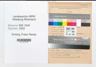 Entnazifizierung Franz Georg Enning , geb. 12.05.1914 (Oberfeldwebel)