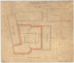 Bestelmeyer, German; München; Staatliches Schauspielhaus - Lageplan