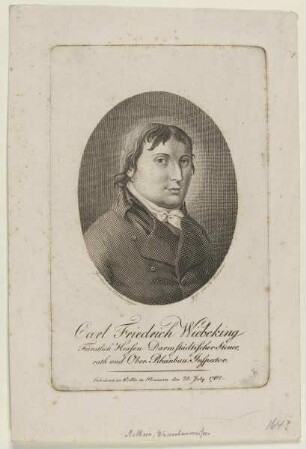 Bildnis des Carl Friedrich Wiebeking
