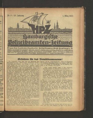 Nr. 5 / 23. Jahrgang 1. März 1933