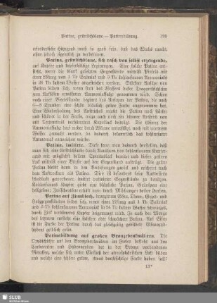 Patina, grünllchblaue - Patinabildung