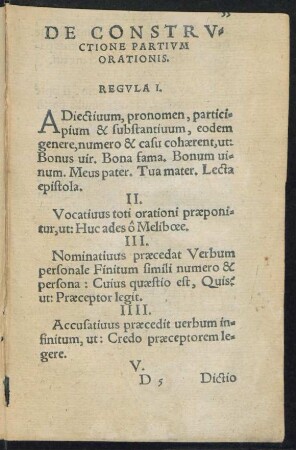 De Constructione Partium Orationis.