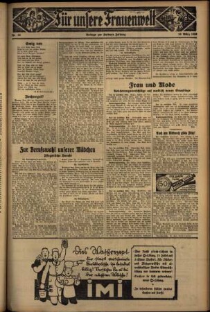 Zweite Ausgabe vom Dienstag, den 10. März 1936.