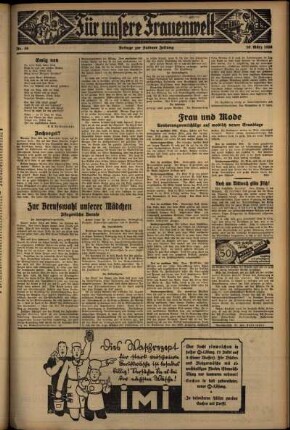 Zweite Ausgabe vom Dienstag, den 10. März 1936.