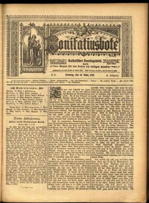 Erste Ausgabe vom Sonntag, den 10. März 1907.