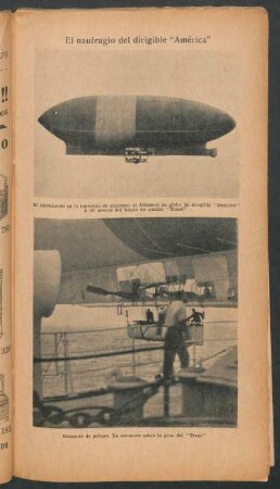 El naufragio del dirigible "América" - [Ilustración]