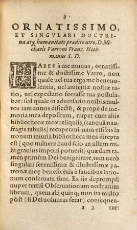 Francisci Hotomani iurisconsulti observationum liber ... Observationes. 3. (1574). - 95 S.
