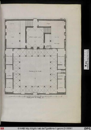 Pianta prima del Palazzo. K.