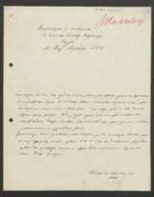 Brief von Abramo Bartolomeo Massalongo an Regensburgische Botanische Gesellschaft