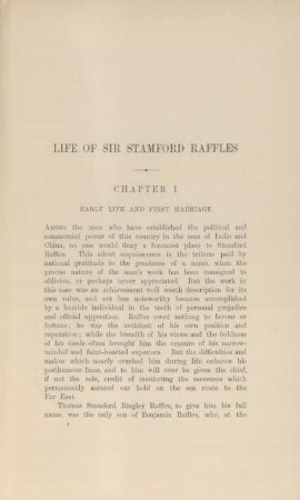 Chapter I. Early life and first marriage