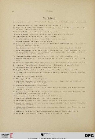 Nachtrag (Nr. 703-783)