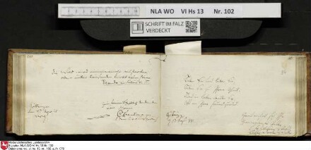 Stammbuch des Johann Christian Wilhelm Schütze aus                            Braunschweig
