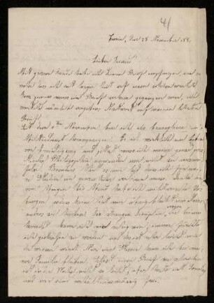 Nr. 16: Brief von Luigi Bianchi an Adolf Hurwitz, Turin, 28.11.1880