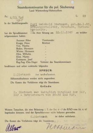 Dietzsch, Kurt Reinhold