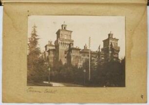 Castello Estense, Ferrara: Ansicht (aus: Skizzen- und Fotoalbum 5)