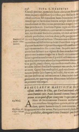 Praeclarum Martyrium Beatißimi Andreae De Chio ...