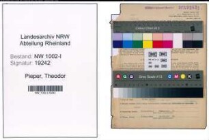 Entnazifizierung Theodor Pieper, geb. 08.02.1897 (Schreiner)