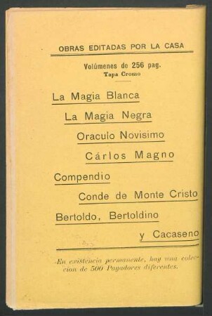 Obras editadas por la casa