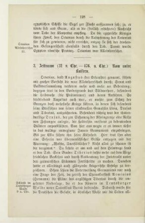 3. Zeitraum (31 v. Chr. - 476 n. Chr.) Rom unter Kaisern