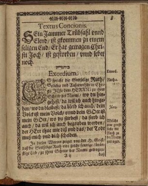 [Christliche Leichpredigt unnd Trostschrifft]