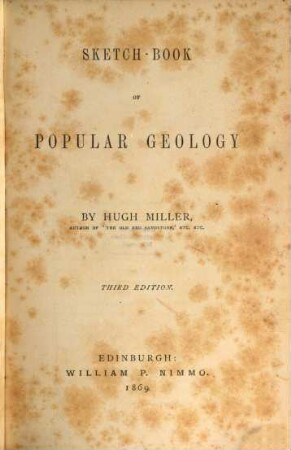 Sketch-Book of popular geology