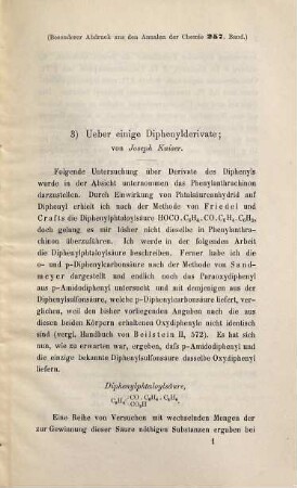 Recherches sur quelques dérivés du diphényle