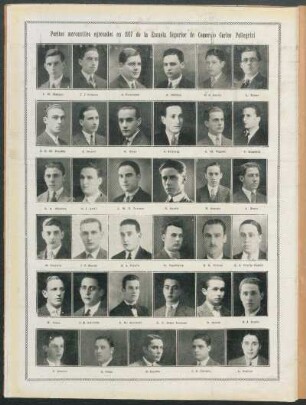 Peritos mercantiles egresados en 1927 de la Escuela Superior de Comercio Carlos Pellegrini