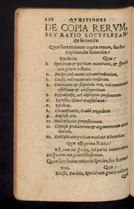 De Copia Rerum, Seu Ratio Locupletandae sententiae.