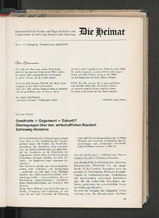 Nr. 4, 77. Jahrgang, Neumünster, April 1970