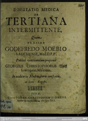 De tertiana intermittente