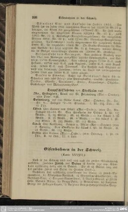 Eisenbahnen in der Schweiz