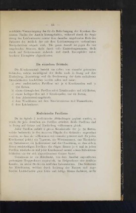 Die einzelnen Gebäude.